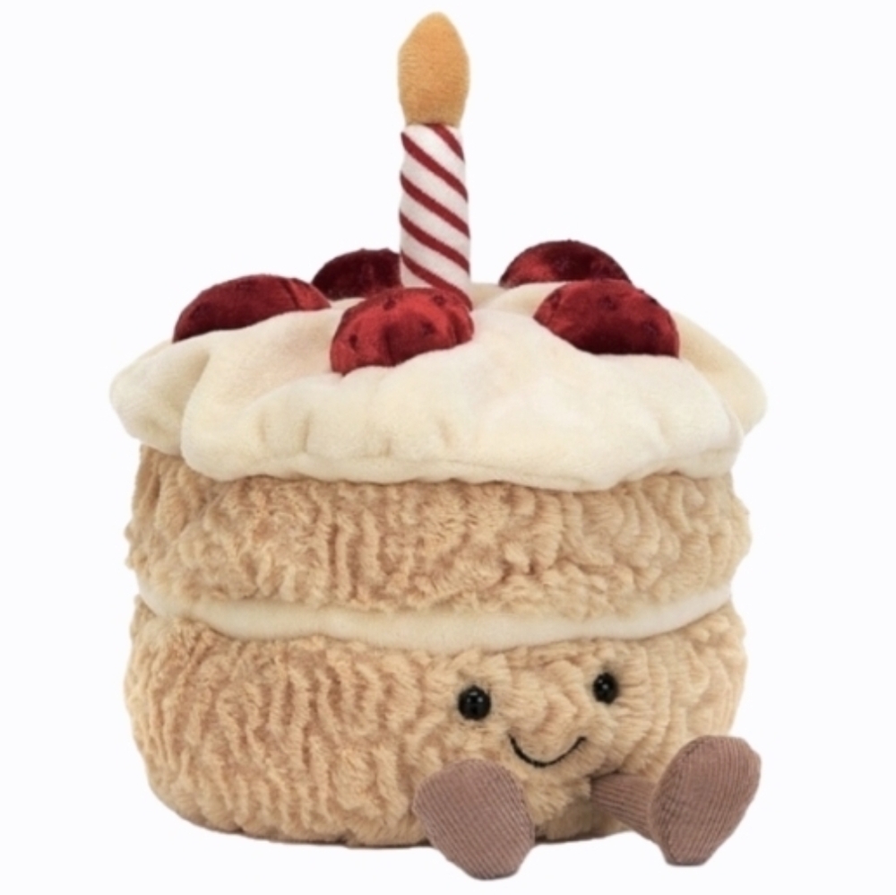 Jellycat Amuseable Birthday Cake 🎂 Soft & Plush 6x5" NWT